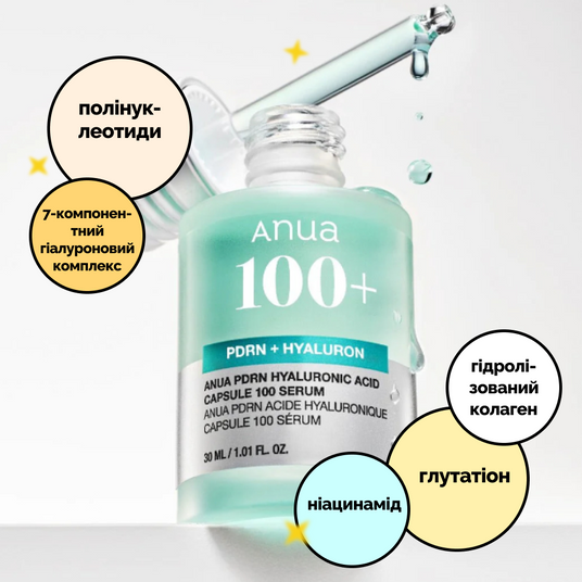 Anua PDRN Hyaluronic Acid Capsule 100 Serum, 30 мл❤️купить в