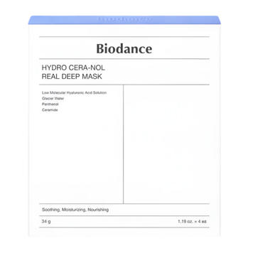 Увлажняющая маска с керамидами Biodance Hydro Cera-nol Real Deep Mask, 34 г*4 шт на KRKR.COM.UA