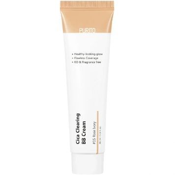 BB-крем для чувствительной кожи с центелой #15 розовый подтон Purito SEOUL Cica Clearing BB Cream #15 Rose Ivory, 30 мл на KRKR.COM.UA