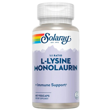 L-лизин + монолаурин Solaray L-Lysine Monolaurin 1:1 Ratio, 60 шт на KRKR.COM.UA