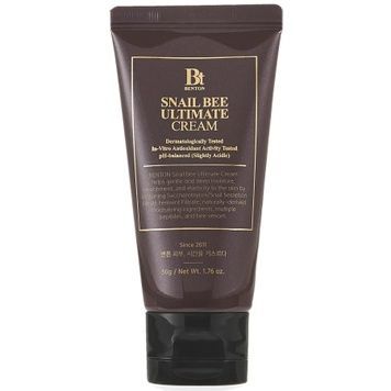 Крем з ферментованим муцином равлика та бджолиною отрутою Benton Snail Bee Ultimate Cream, 50 г на KRKR.COM.UA