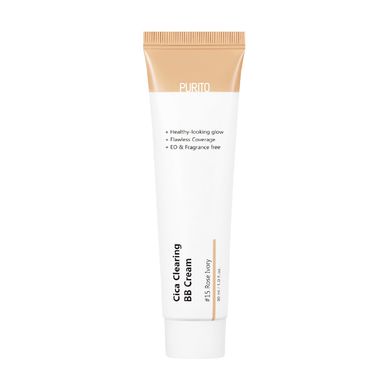 BB-крем для чувствительной кожи с центелой #15 розовый подтон Purito SEOUL Cica Clearing BB Cream #15 Rose Ivory, 30 мл Купить в Украине