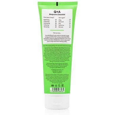 Скраб для тела с AHA-кислотами Q+A AHA Exfoliator Body Scrub, 250 мл на KRKR.COM.UA