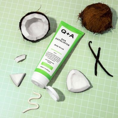 Скраб для тела с AHA-кислотами Q+A AHA Exfoliator Body Scrub, 250 мл на KRKR.COM.UA