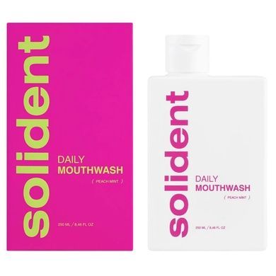 Ополіскувач для ротової порожнини Solident Daily Mouthwash Peach Mint, 250 мл на KRKR.COM.UA