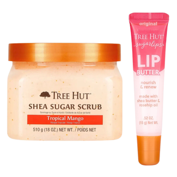 Набір для догляду за тілом та губами Tree Hut Tropical Mango & Lip Care Set, 2 в 1 на KRKR.COM.UA