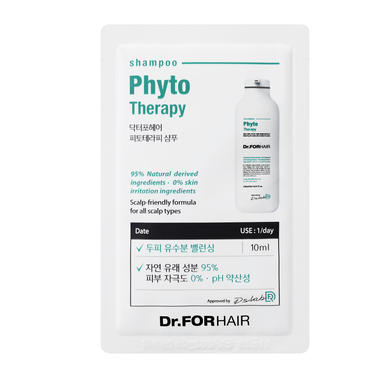 Фітотерапевтичний шампунь для чутливої шкіри голови Dr.FORHAIR Phyto Therapy Shampoo, Тестер 10мл Купити в Україні