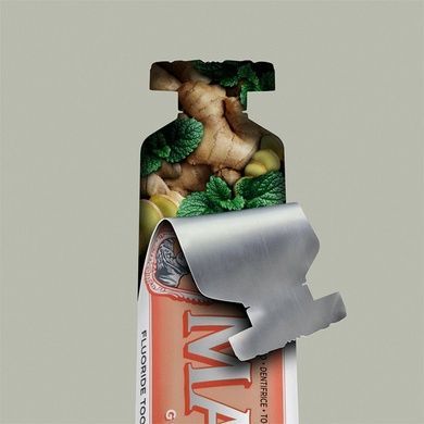 Зубная Паста Имбирь-Мята Marvis Ginger Mint, 85 мл на KRKR.COM.UA