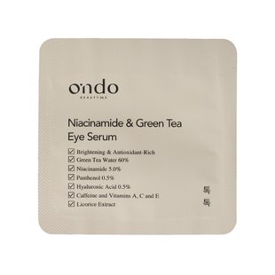 Сироватка з ніацинамідом для шкіри навколо очей Ondo Beauty 36.5 Niacinamide & Green Tea Eye Serum, 1.5 мл Купити в Україні