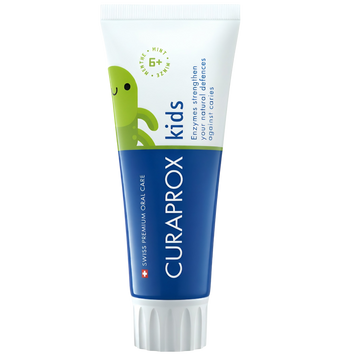 Дитяча зубна паста з фтором та смаком мʼяти - з 6-ти років, CURAPROX Kids Mint, 60 мл на KRKR.COM.UA