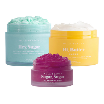 Набор для ухода за телом и губами &laquo;Манго, нероли и вишня&raquo; NCLA Beauty Hi, Butter & Hey, Sugar, Sugar & Sugar - Mango, Neroli & Cherry на KRKR.COM.UA