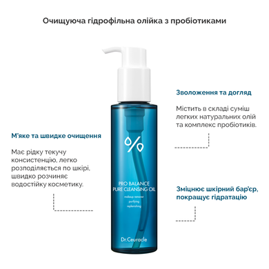 Очищуюча гідрофільна олійка з пробіотиками Dr.Ceuracle Pro Balance Cleansing Oil, 2 мл Саше (Тестер) Купити в Україні