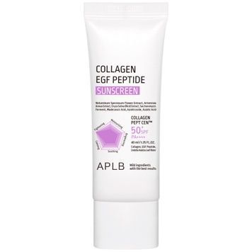 Солнцезащитный крем с коллагеном, EGF и пептидами APLB Collagen EGF Peptide Sunscreen SPF50+ PA++++, 40 мл на KRKR.COM.UA