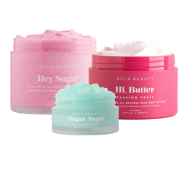 Набір для догляду за тілом та губами &laquo;Маракуя та м'ятне морозиво&raquo; NCLA Beauty Hi, Butter & Hey, Sugar, Sugar & Suga - Passion Fruit & Mint Gelato на KRKR.COM.UA