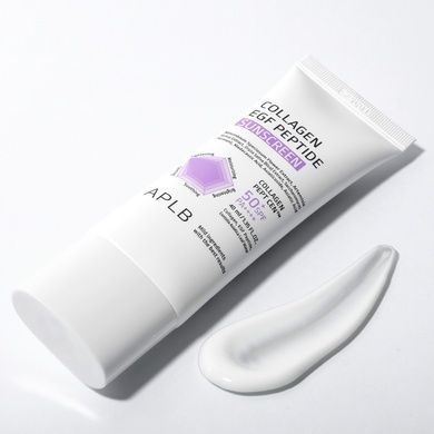 Сонцезахисний крем з колагеном, EGF та пептидами APLB Collagen EGF Peptide Sunscreen SPF50+ PA++++, 40 мл на KRKR.COM.UA