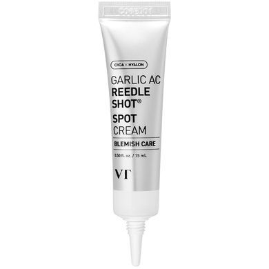 Точечный крем от воспалений с экстрактом чеснока и спикулами VT Garlic AC Reedle Shot Spot Cream, 15 мл на KRKR.COM.UA
