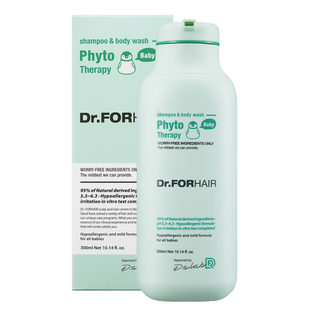 Дитячий фіто шампунь-гель для волосся і тіла Dr.FORHAIR Phyto Therapy Baby Shampoo & Body Wash, 300мл Купити в Україні