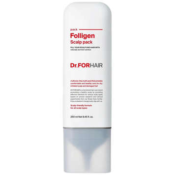 Уцінка Оздоровлююча маска для шкіри голови Dr.FORHAIR Folligen Scalp Pack, 250мл на KRKR.COM.UA
