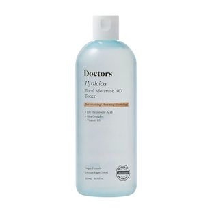 Увлажняющий тонер с 10 формами гиалуроновой кислоты и центеллой Doctors Hyalcica Total Moisture 10 D Toner, 500 мл Купить в Украине