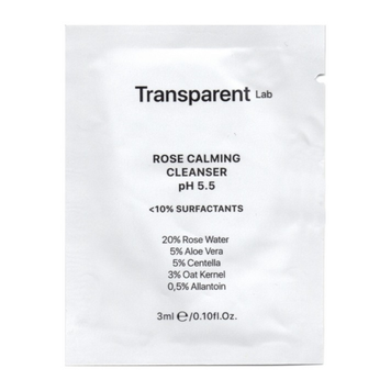 Нежный гель для очищения лица Transparent Lab Rose Calming Cleanser Ph 5,5, 3 мл на KRKR.COM.UA