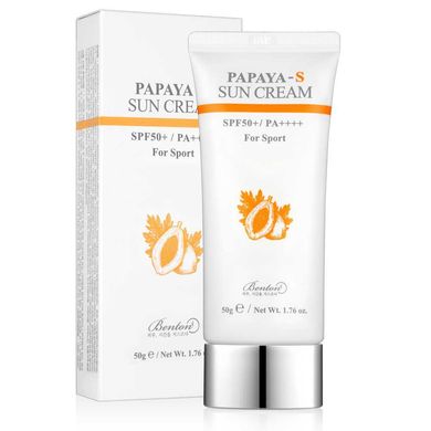 Солнцезащитный крем с экстрактом папайи BENTON Papaya Sun Cream SPF 50+/ PA++++, 50 мл Купить в Украине