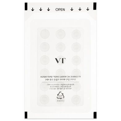 Точкові патчі з часником та спікулами для проблемної шкіри VT Garlic AC Reedle Shot Point Patch, 1 шт * 6 шт + 3 шт на KRKR.COM.UA