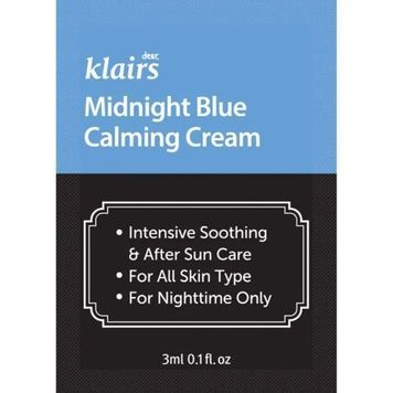 Успокаивающий крем для лица Dear Klairs Midnight Blue Calming Cream, 3 г на KRKR.COM.UA