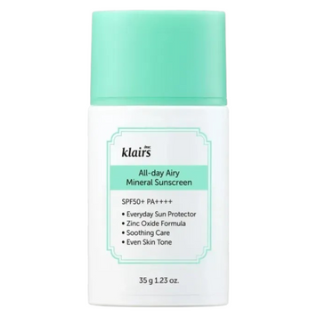 Минеральный солнцезащитный крем Dear, Klairs All-day Airy Mineral Sunscreen, 35 мл на KRKR.COM.UA