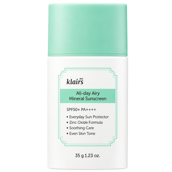 Минеральный солнцезащитный крем Dear, Klairs All-day Airy Mineral Sunscreen, 35 мл на KRKR.COM.UA