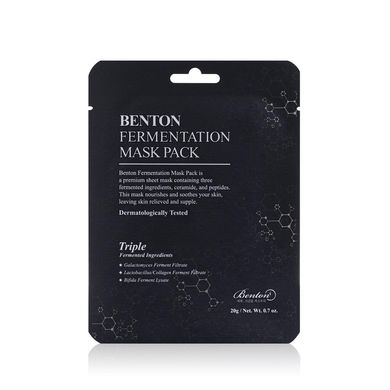 Маска с ферментированными компонентами и пептидами Benton Fermentation Mask Pack, 20 мл (1 шт) Купить в Украине