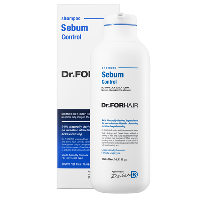 Себорегулирующий шампунь для жирных волос Dr.FORHAIR Sebum Control Shampoo, 500мл Купить в Украине
