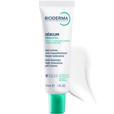 Крем-гель для проблемної шкіри Bioderma Sebium Kerato+ Gel-Cream, 30 мл на KRKR.COM.UA