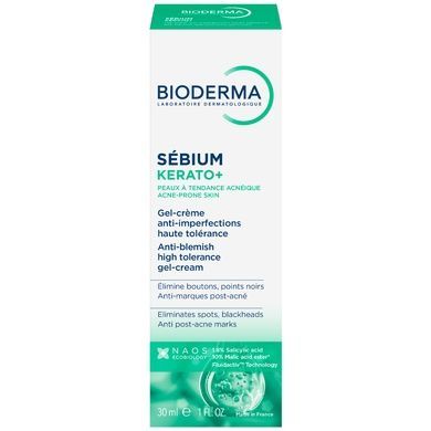 Крем-гель для проблемної шкіри Bioderma Sebium Kerato+ Gel-Cream, 30 мл на KRKR.COM.UA
