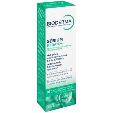 Крем-гель для проблемної шкіри Bioderma Sebium Kerato+ Gel-Cream, 30 мл на KRKR.COM.UA