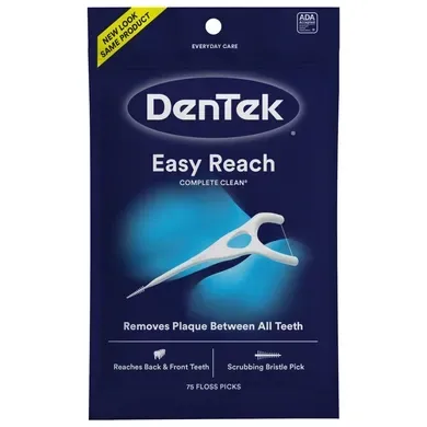 DenTek Complete Clean Back Teeth флос-зубочистки