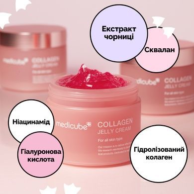 Уцінка Зволожувальний гель-желе з колагеном Medicube Collagen Jelly Cream, 110 мл на KRKR.COM.UA