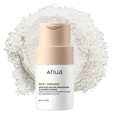 Ензимна пудра з екстрактом рису Anua Rice Enzyme Brightening Cleansing Powder, 40 г на KRKR.COM.UA