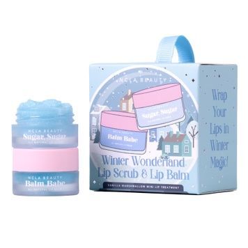 Подарочный мини-набор для ухода за губами &laquo;Зимняя сказка&raquo; NCLA BEAUTY Winter Wonderland Lip Scrub + Lip Balm Ornament Set, 2 в 1 на KRKR.COM.UA