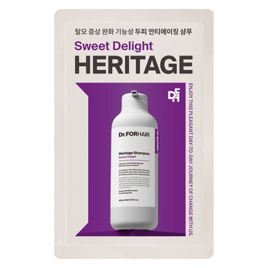 Антивозрастной шампунь для ослабленной кожи головы и тонких волос Dr.FORHAIR Heritage Shampoo Sweet Deligh, 10 мл, Саше (Тестер) Купить в Украине