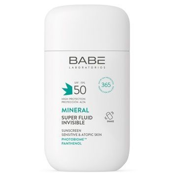 Солнцезащитный минеральный флюид с физическими фильтрами SPF 50 BABE Laboratorios Mineral Super Fluid SPF 50, 50 мл на KRKR.COM.UA