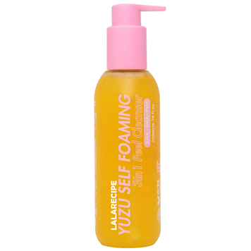 Осветительная пенка для умывания с экстрактом юдзу 3в1 LALARECIPE Yuzu Vita C Self Foaming 3in1 Cleanser, 200 мл на KRKR.COM.UA