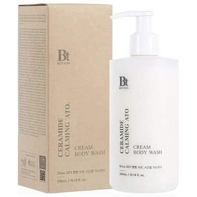 Очищувальний кремовий гель для душу з керамідами Benton Ceramide Calming Ato Cream Body Wash, 300 мл на KRKR.COM.UA