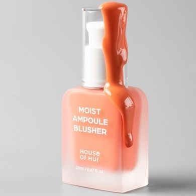 Увлажняющие жидкие ампульные румяна House of Hur Moist Ampoule Blusher 11 Peachy Muse, 20 мл на KRKR.COM.UA