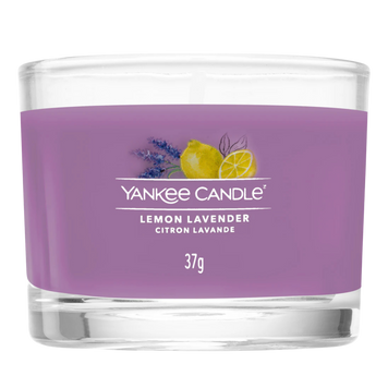 Ароматическая свеча "Лимонная Лаванда" Yankee Candle Lemon Lavender, 37 г на KRKR.COM.UA