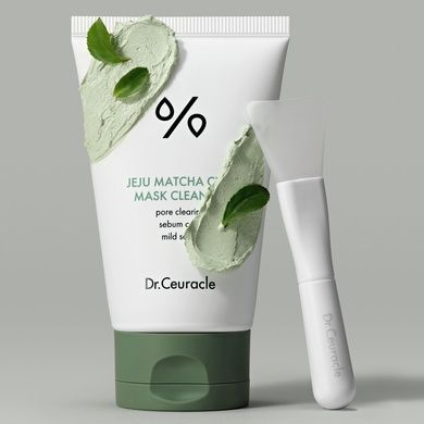 Очищувальна глиняна маска з чаєм Матча Dr.Ceuracle Jeju Matcha Clay Mask Cleanser, 120 мл на KRKR.COM.UA
