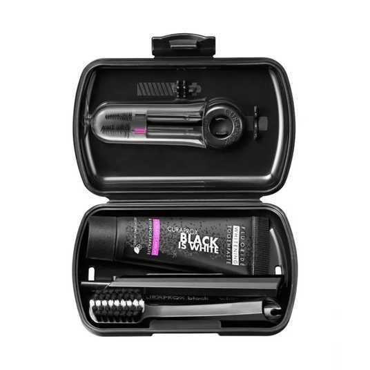 Дорожній набор Curaprox Travel Set Black Is White, 4 в 1 -