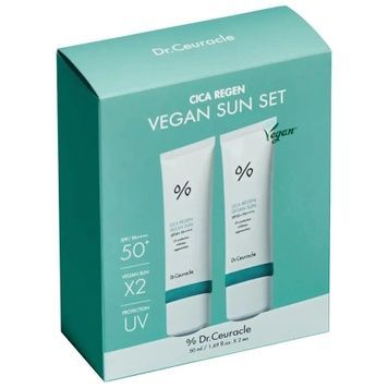 Набір сонцезахисних кремів з центелою Dr.Ceuracle Cica Regen Vegan Sun Set DUO, 2 в 1 на KRKR.COM.UA