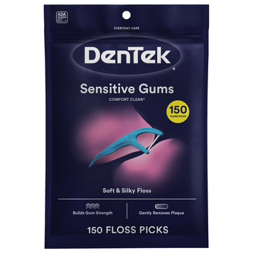 Комфортне очищення Флос-зубочистки DenTek Comfort Clean, 150 шт на KRKR.COM.UA