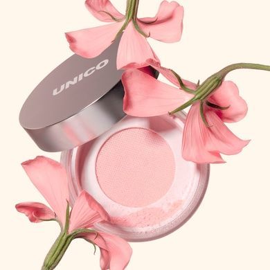 Пудра розсипчаста для обличчя рожева Unico Setting & Finishing Powder Aura, 10 г на KRKR.COM.UA
