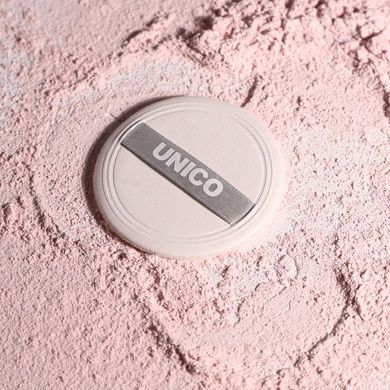 Пудра розсипчаста для обличчя рожева Unico Setting & Finishing Powder Aura, 10 г на KRKR.COM.UA